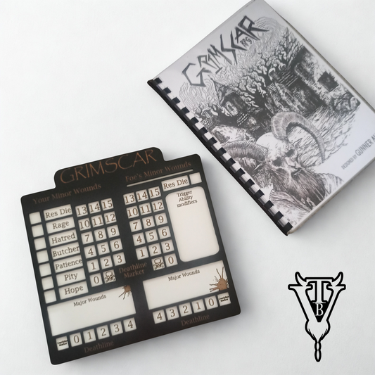 Grimscar Solo Hex- Crawl RPG Combat Tracking Player Board — The Board Viking