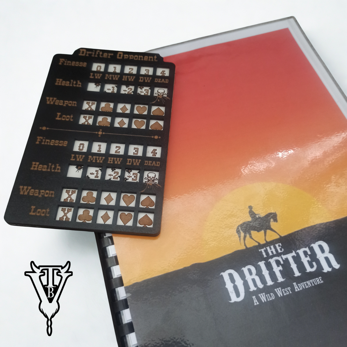 The Drifter Solo Western RPG Hex-Crawl Opponent Health Tracker Board Organizer — The Board Viking