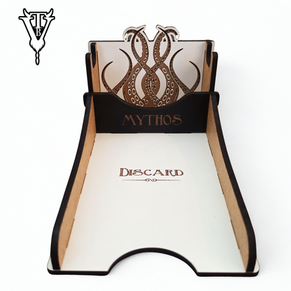 Arkham Horror The card game Mythos Draw / Discard Card Holder side view — The Board Viking