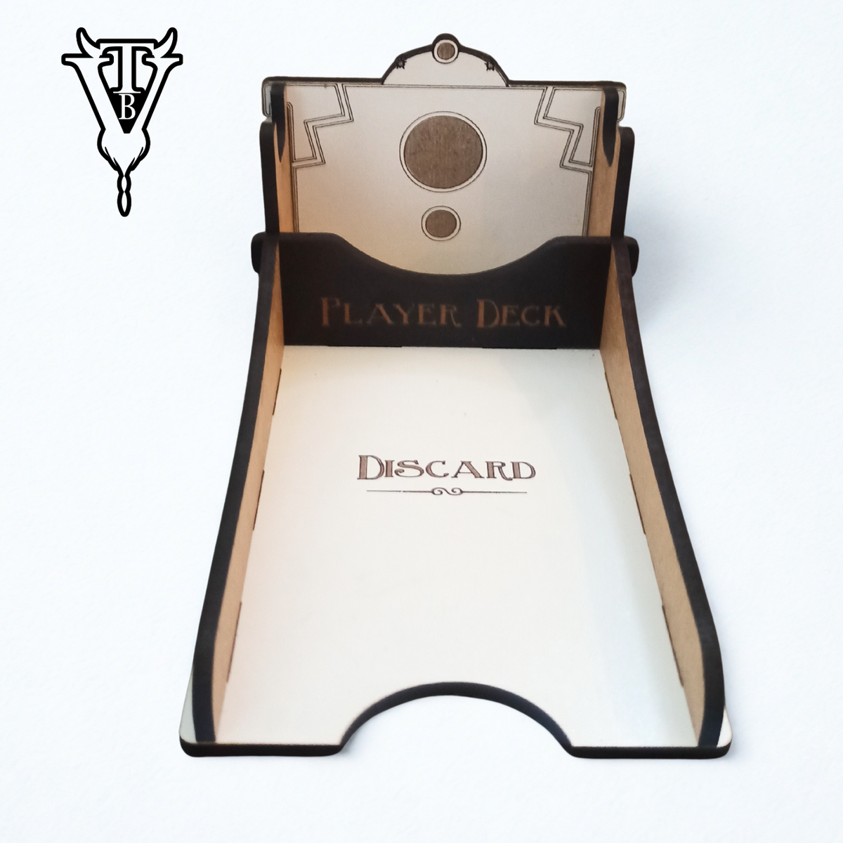 Arkham Horror Card Game Player Deck Draw / Discard Holder close up — The Board Viking