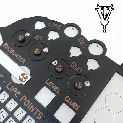 Alone Against The Zone — Solo RPG Hex-Crawl Player Board detail view — The Board Viking