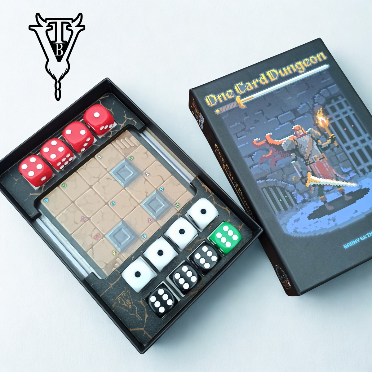 One Card Dungeon Player Board Organizer Tray - Solo Game Accessory - Custom Tracker
