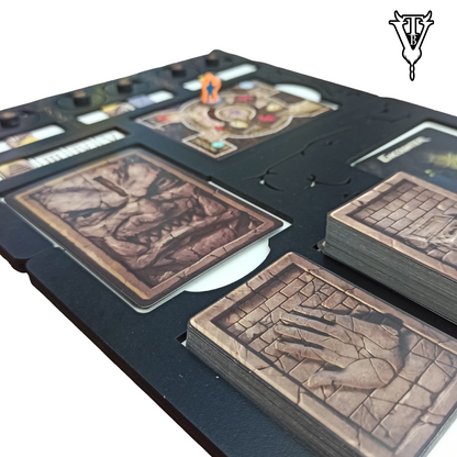 Rogue Dungeon Board Game - Monster/Dungeon/Card Tracking Player Board For Solo Play