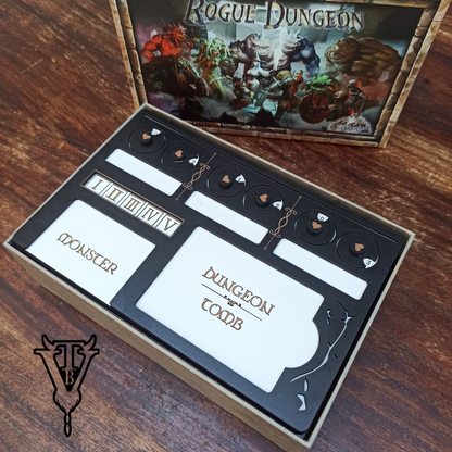Rogue Dungeon Board Game - Monster/Dungeon/Card Tracking Player Board For Solo Play