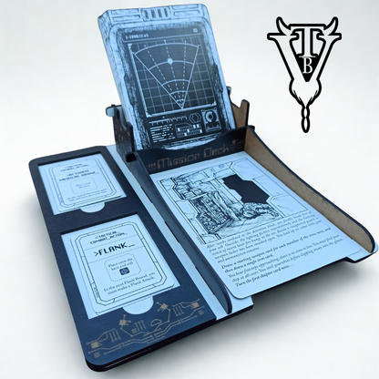 Escape the Dark Sector Mission Deck Card Holder | The Board Viking close up — The Board Viking