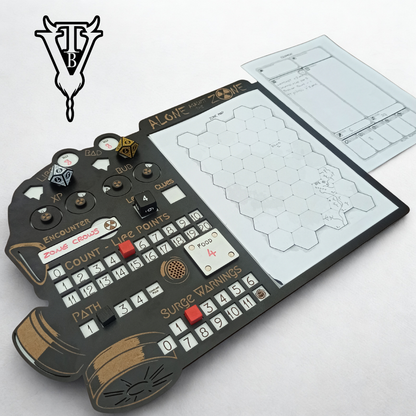 Alone Against The Zone — Solo RPG Hex-Crawl Player Board view 13 — The Board Viking