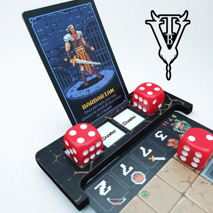 One Card Dungeon Player Board Organizer Tray - Solo Game Accessory - Custom Tracker