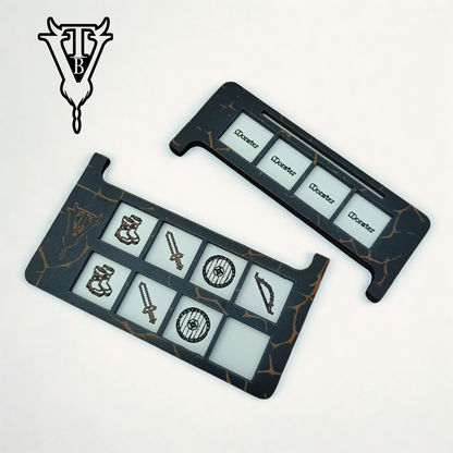 One Card Dungeon Player Board Organizer Tray - Solo Game Accessory - Custom Tracker