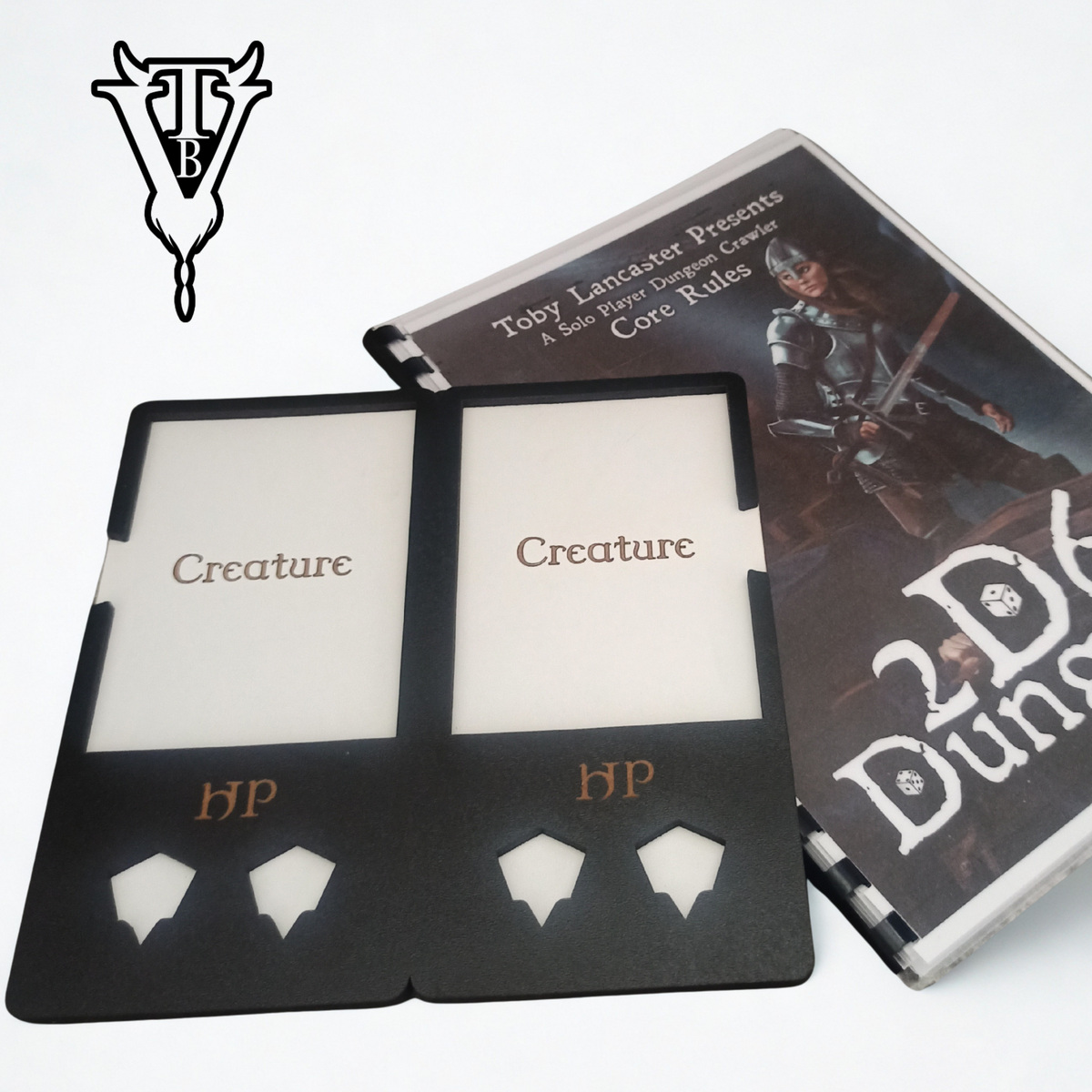 2D6 Dungeon Solo RPG Two Creature HP Tracker Board — The Board Viking