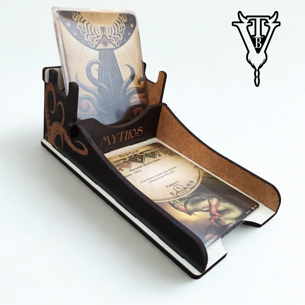 Arkham Horror The card game Mythos Draw / Discard Card Holder close up — The Board Viking