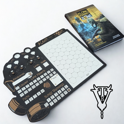 Alone Against The Zone — Solo RPG Hex-Crawl Player Board — The Board Viking