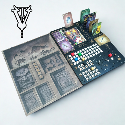 Rogue Dungeon Board Game - Character Player Board- Items & Attributes - Solo RPG