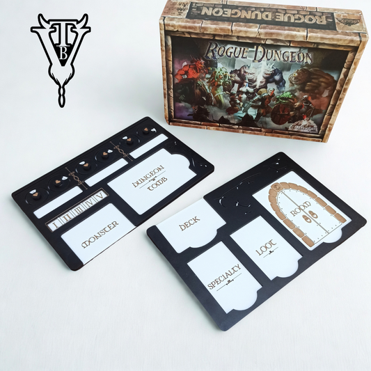 Rogue Dungeon Board Game - Monster/Dungeon/Card Tracking Player Board For Solo Play