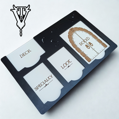 Rogue Dungeon Board Game - Monster/Dungeon/Card Tracking Player Board For Solo Play