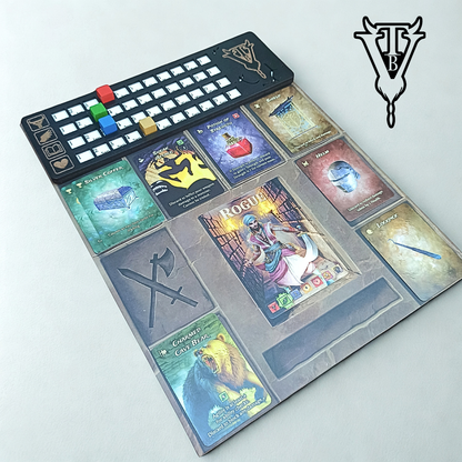 Rogue Dungeon Board Game Abilities Tracker. Character Player Board Overlay - Solo RPG
